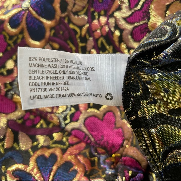 Size S Gold, fuchsia and indigo dress - Picture 5 of 6